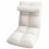 (Rose) Folding Floor Chair with Back Support White 1