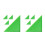 8Pièces Accessoires Vert Protection Coins -Foot 6