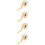 4 Rolls Blank Target Repairing Labels Stickers 10