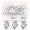 10 Pcs Heart Shape Pacifier Clips With Iron Holders 1