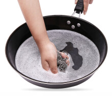 Stainless Steel Chainmail Scrubber for Cast Iron Skillet Wok Pan
