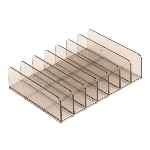 Eyeshadow Palettes Organizer 7 Sections Transparent Makeup Holder 1