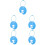 5Pcs Hanging Flying Disc Buckle Carrier Clip 8
