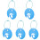 5Pcs Hanging Flying Disc Buckle Carrier Clip 4