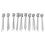 100PCS Galvanized Ground Nails 50cm Artificial Turf Stakes 5