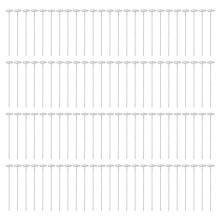 100PCS Galvanized Ground Nails 50cm Artificial Turf Stakes