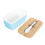 2Pcs Ceramic Butter Dish 600Ml With Lid And Spatula 3