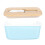 2Pcs Ceramic Butter Dish 600Ml With Lid And Spatula 2