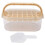 (Beige Hard Bottom Type) 28-Cavity Large Ice Mold Portable Soft Bottom Beige 1