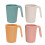 12 Pcs Reusable Coffee Cup Made From Straw With Handle 1