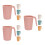 12 Pcs Reusable Coffee Cup Made From Straw With Handle 5