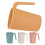 12 Pcs Reusable Coffee Cup Made From Straw With Handle 3