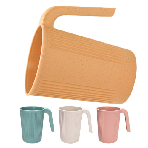 12 Pcs Reusable Coffee Cup Made From Straw With Handle 2