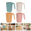 12 Pcs Reusable Coffee Cup Made From Straw With Handle 11