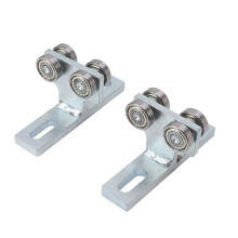 2PCS 4 Wheel Trolley Assembly T Type Alloy Steel 1.5in
