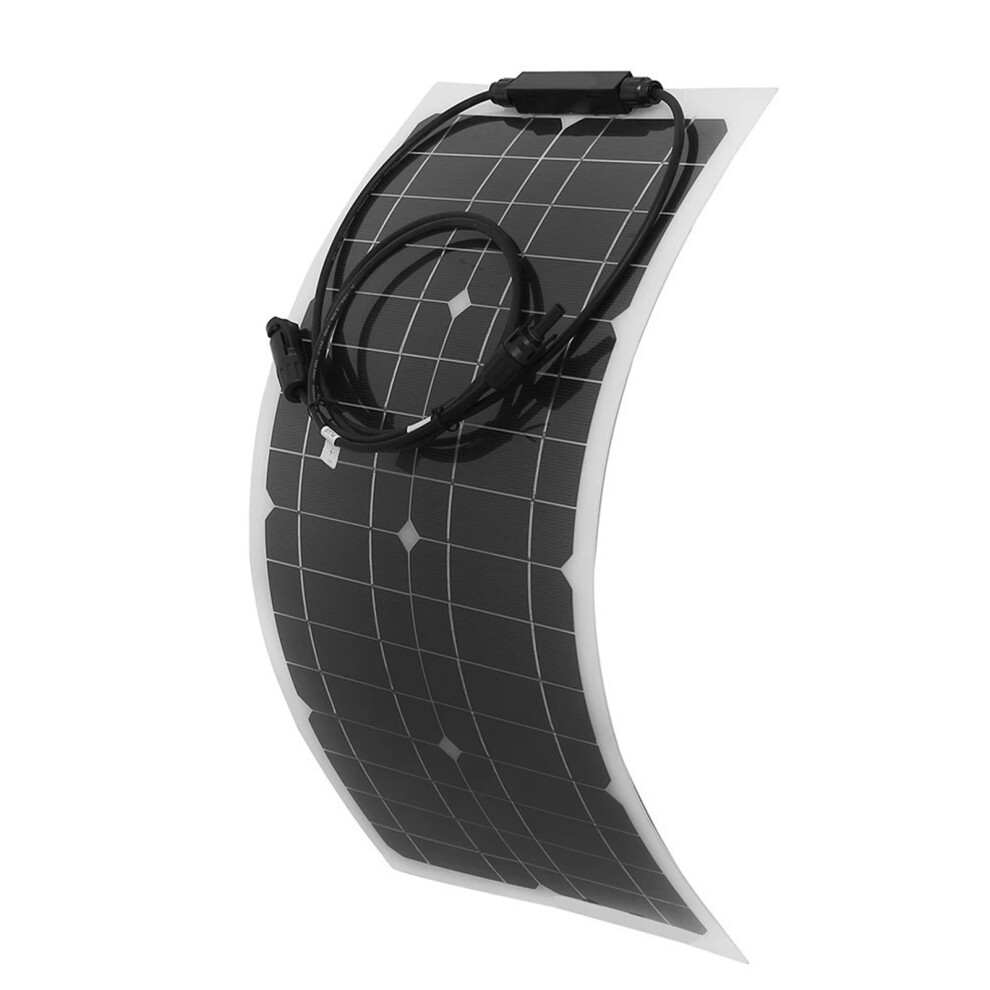25W Portable Solar Panel Flexible Rv Boat Power Supply 609610763154
