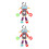 2pcs Robot Stuffed Hanging Toy Stroller Crib Swing With Molar Rod 7
