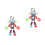 2pcs Robot Stuffed Hanging Toy Stroller Crib Swing With Molar Rod 3