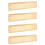 4Pcs Metal Ruler For Students Measuring And Drawing Straight 10