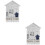 2Pcs Wooden Wall Mounted Key Storage Box With Lighthouse Design 7