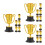 18 Pcs Mini Trophy Cups For Kids Small Plastic Gold Awards 9