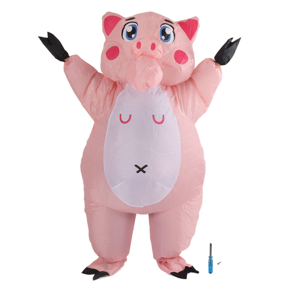 Inflatable Pink Pig Halloween Cosplay Jumpsuit for Adults-image-OPC-PKXW9NQ-NEW