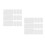 24Pcs Child-Friendly White PVC 3D Printer Pen Mat Drawing Templates 8