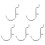10 Pcs Perforated Wall Hooks U Shape Heavy Duty Pegboard Display 1
