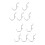 10 Pcs Perforated Wall Hooks U Shape Heavy Duty Pegboard Display 7