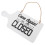 2Pcs Double-Sided Wood Open Closed Sign For Cafe Restaurant Store 2