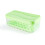 (Green) Press Type Ice Cube Trays 36 Cubes Per Layer Silicone Lid Bin Green 1