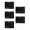 5Pcs A3 Horizontal Clipboard Thick Plastic Writing Pad Black 3