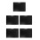 5Pcs A3 Horizontal Clipboard Thick Plastic Writing Pad Black 5