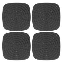 (Black) 4pcs Washable Chicken Nest Mat for Laying Eggs Black