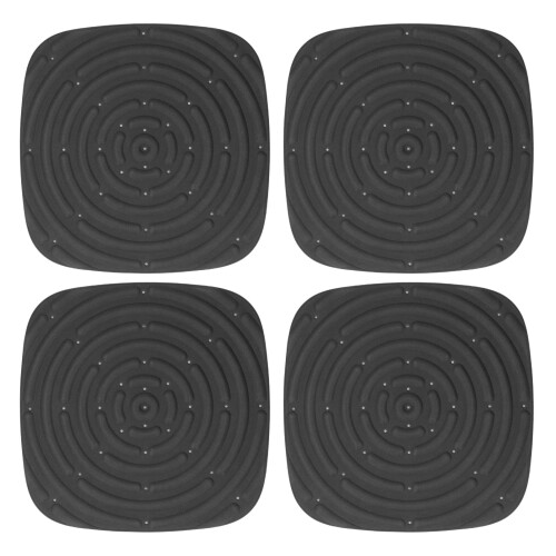 (Black) 4pcs Washable Chicken Nest Mat for Laying Eggs Black