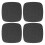 (Grey) 4pcs Washable Chicken Nest Mat for Laying Eggs Black 1