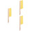 3Pcs Durable Wooden Handle Broom Tool 6
