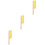 3Pcs Durable Wooden Handle Broom Tool 5