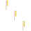 3Pcs Durable Wooden Handle Broom Tool 9