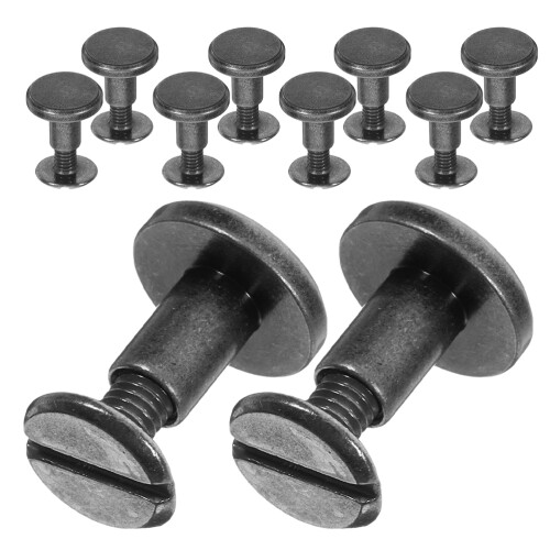 50 Pcs Rivet Fastening Kit Flat Head Studs For Book Binding 1