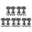 50 Pcs Rivet Fastening Kit Flat Head Studs For Book Binding 4