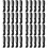 40 Pcs Plastic Mustache And Beard Comb For Men 7