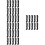 40 Pcs Plastic Mustache And Beard Comb For Men 9