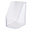 (White) Desktop Storage Box Transparent Bevel Design 1