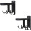 2Pcs Rotating Kitchen Utensil Holder Wall Mounted Organizer 8