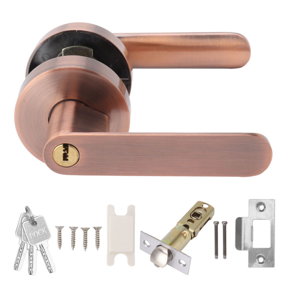Aluminum Door Lever Set Modern Entry Lock For Hallway Closet 609610771036