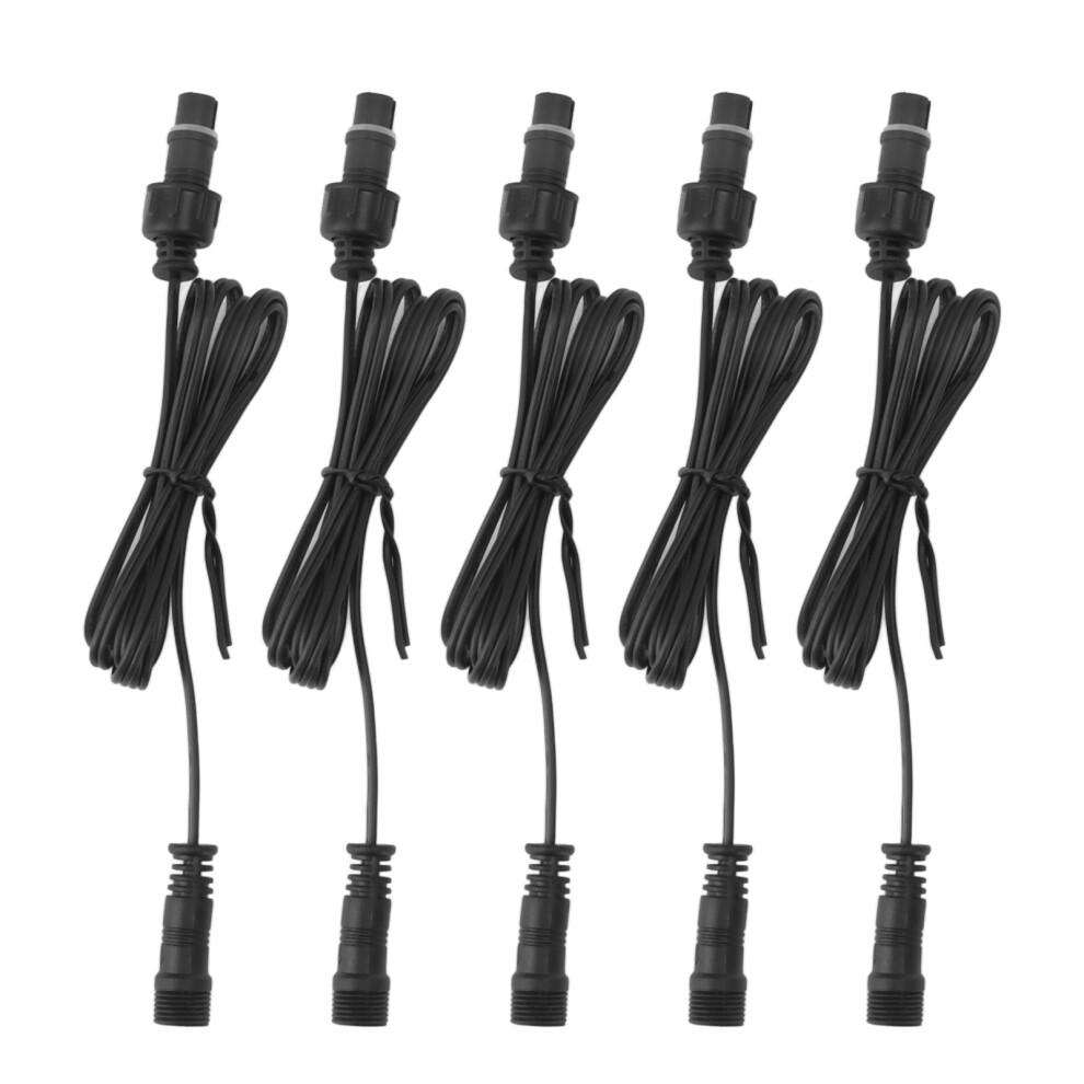 5 Pcs 3.3Ft Deck Light Extension Cable Ip67 Waterproof Male Female 609610770770