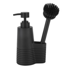 Stainless Steel Dish Soap Dispenser with Brush for Kitchen
