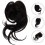 2Pcs Black Plastic Claw Clip Hair Extensions Seamless Bun Decoration 11