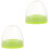 2Stk Baby Flaschendeckel Mit Domkappe Ring Robustem PP 5